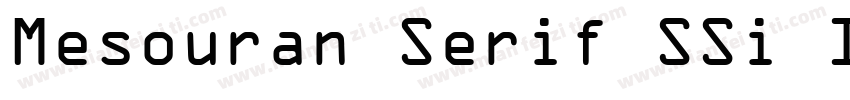 Mesouran Serif SSi Italic字体转换
